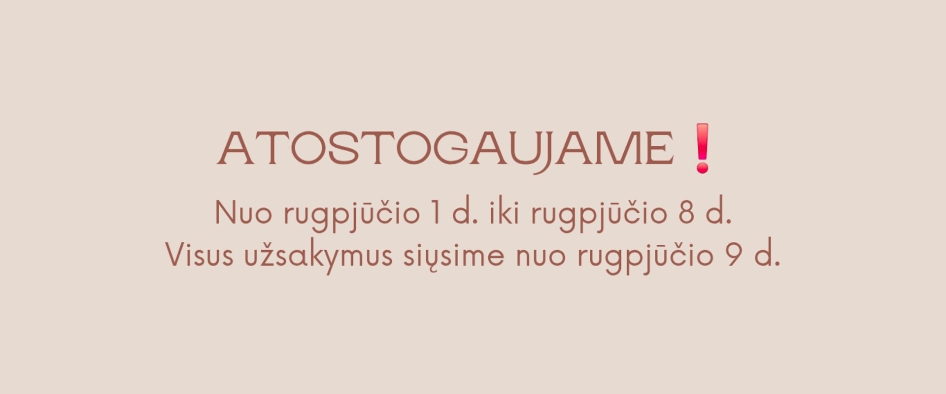 Atostogos