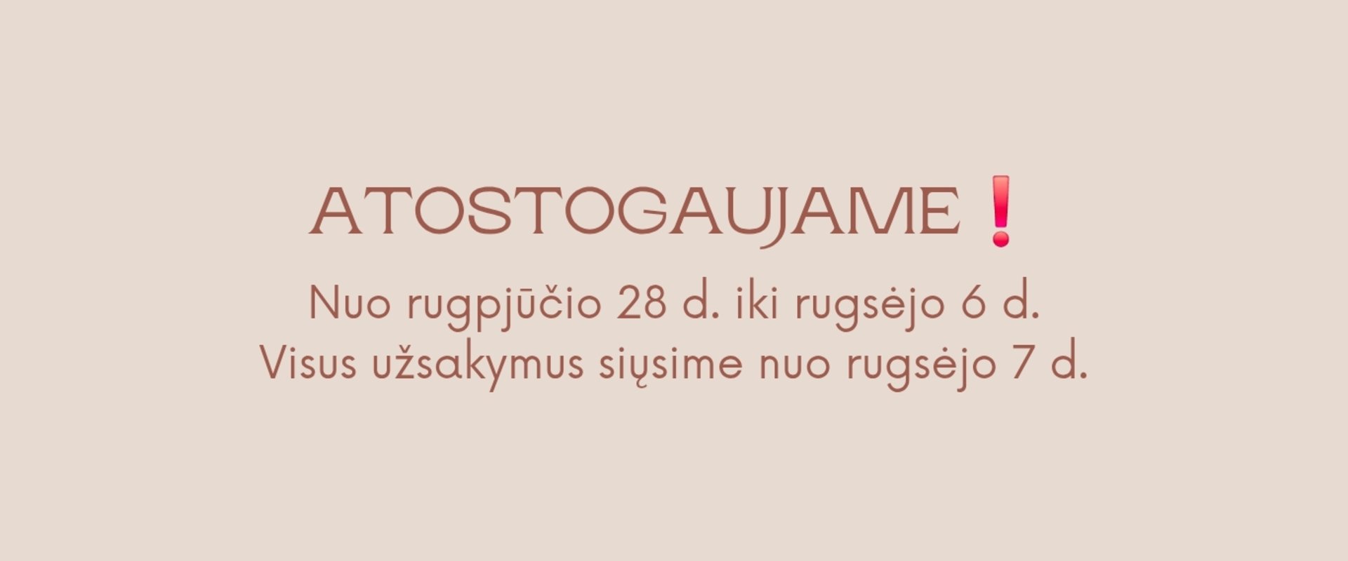 Atostogos