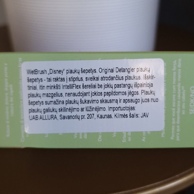 WetBrush Disney Princess Original Detangler plaukų šepetys Tiana 2