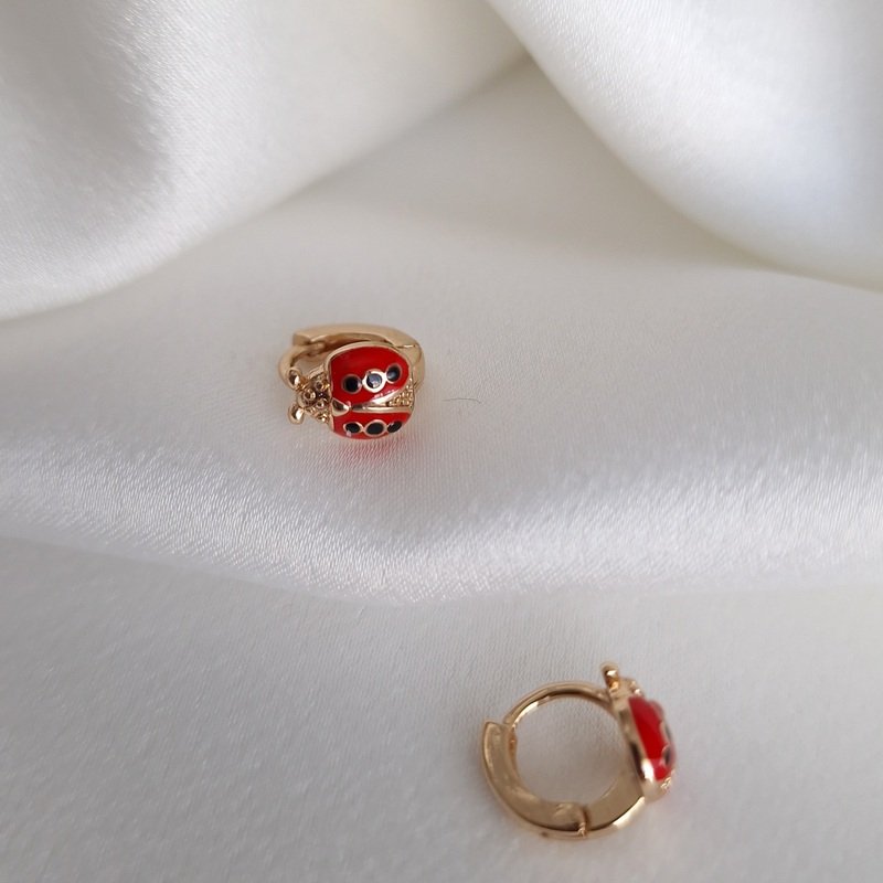 Auskarai mergaitėms „Boružėlės“