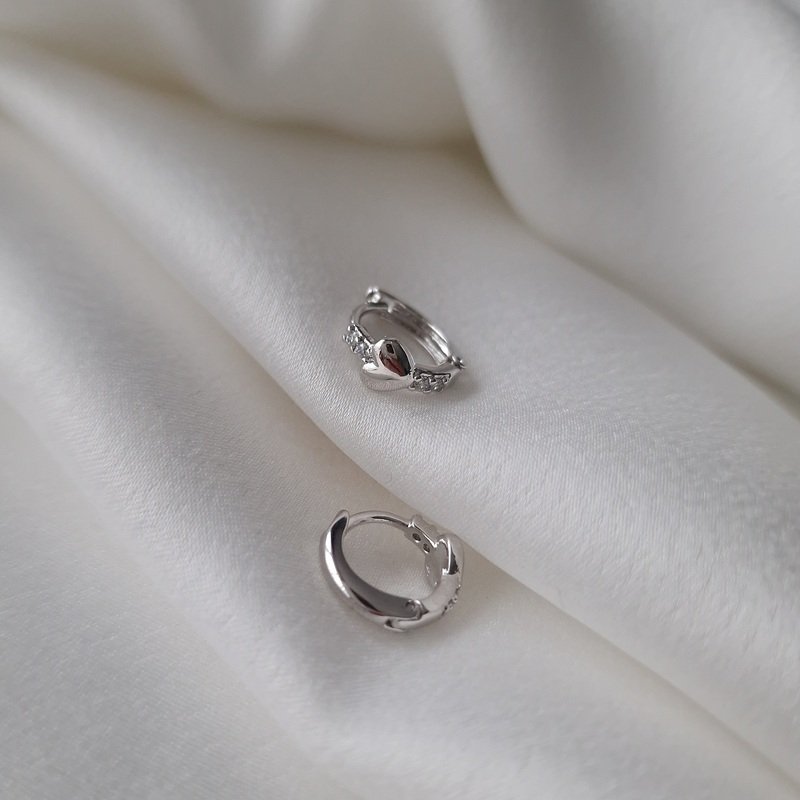 Vaikiški auskarai „Širdelės”