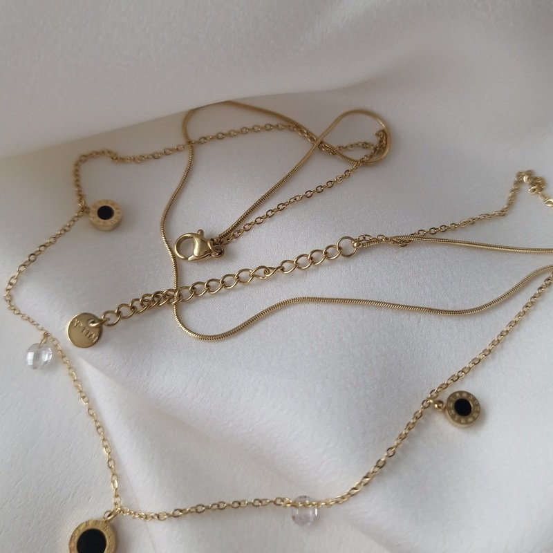 Dviejų eilių kaklo papuošalas 2