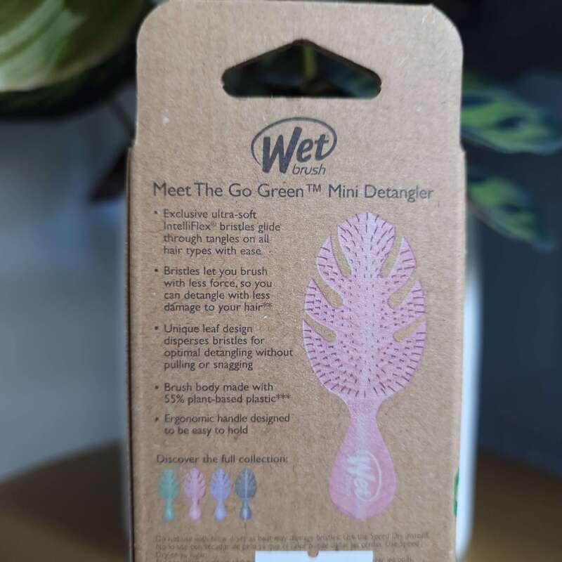 WetBrush Go Green Mini Detangler plaukų šepetys 1